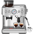 Halbautomatische Kaffeemaschine mit intelligenter Temperaturregelung und Heißwasserfunktion, 30 Mahlgradeinstellungen