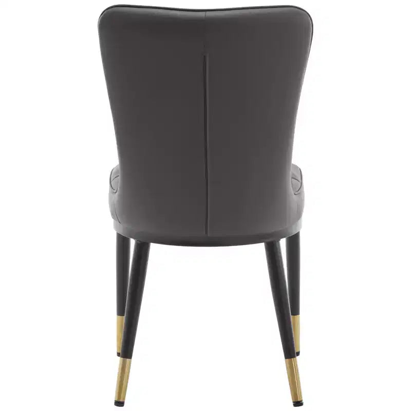 Bekrvio Esszimmerstühle 6er-Set, moderne gepolsterte Kunstledersitze mit hoher Rückenlehne, Metallbeine, armlose Küchenstühle für Wohn- und Esszimmer