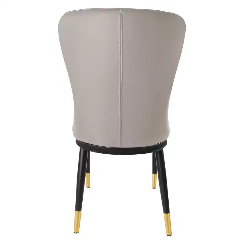 Bekrvio Esszimmerstühle 6er-Set, moderne gepolsterte Kunstledersitze mit hoher Rückenlehne, Metallbeine, armlose Küchenstühle für Wohn- und Esszimmer
