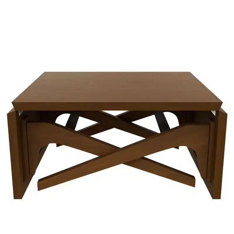 2-in-1 Couchtisch, ausziehbarer Esstisch, höhenverstellbarer Tisch für Zuhause & Büro, platzsparend – ModernLuxe