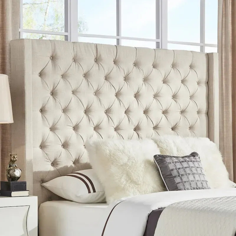 Naples Button-Tufted Wingback-Kopfteil ohne Bettgestell von iNSPIRE Q Artisan