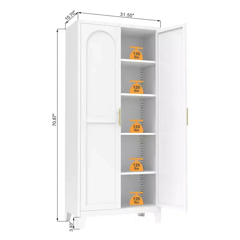 Homy Casa 4-türiger Aufbewahrungsschrank mit Rattaneinsätzen und verstellbaren Einlegeböden für Wohnzimmer, Esszimmer oder Flur, Schwarz und Natur