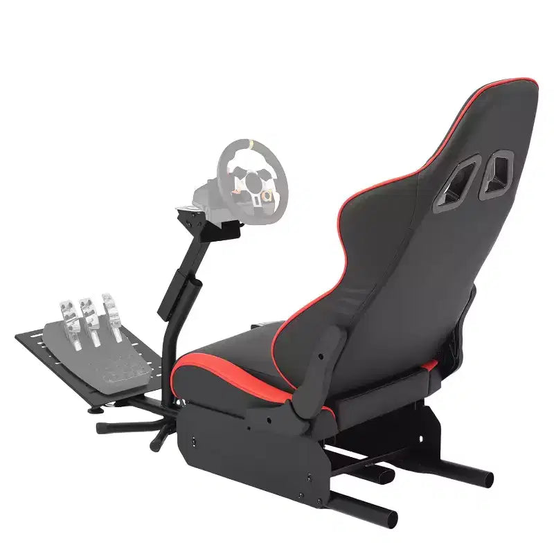 Faltbares Rennsimulator-Cockpit, Verstellbarer Lenkradständer für G29/G920/G923, passend für Thrustmaster, Fanatec, Hori, Mad Catz, Pedalwinkel verstellbar