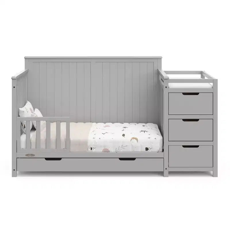 5-in-1 umbaubares Babybett und Wickeltisch mit Schublade