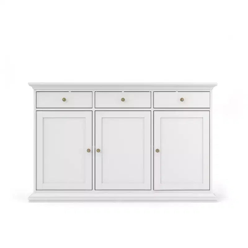 Tvilum, Sideboard mit 3 Türen und 3 Schubladen, Weiß