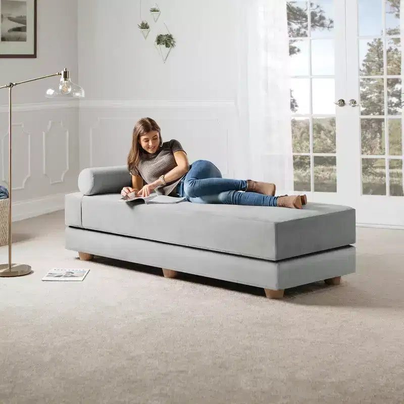 Tagesbett / ausklappbares Schlafsofa (Queensize) - Microvelvet