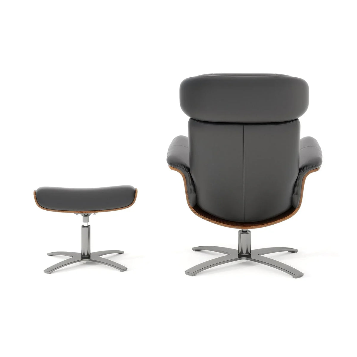 Jovan 31.5 Echtleder Relaxsessel mit Ottoman