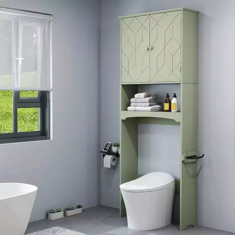 Badschrank über der Toilette Platzsparer fürs Badezimmer