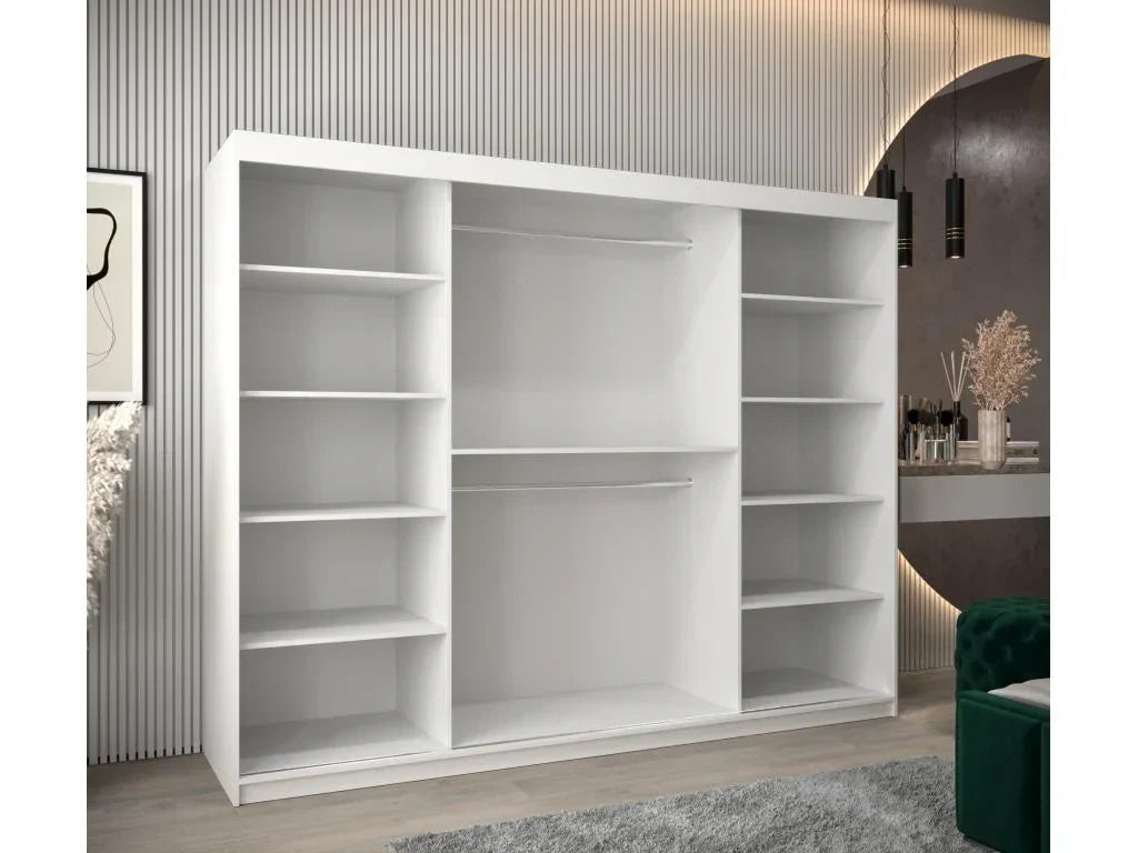 Kleiderschrank – Silber/Beige/Weiß (blanchabitatdoux)