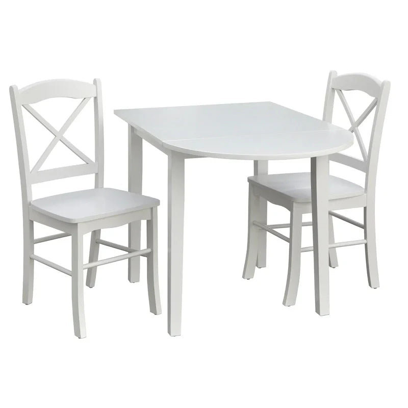 Landhaus-Essgruppe „Simple Living“ mit Klapptisch, 3-teilig