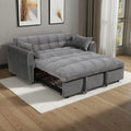 64.96 Samt 3-in-1-Schlafsofa mit verstellbarer Rückenlehne, Aufbewahrungstasche und 227 kg Tragkraft