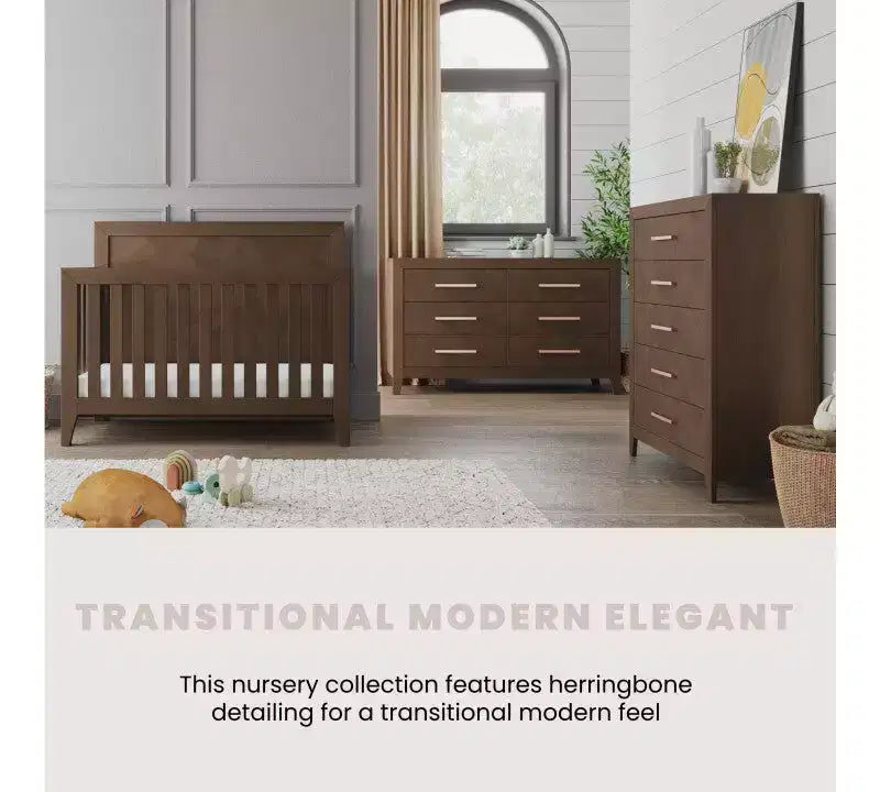 Child Craft Kieran Kinderbett, Doppelkommode und Wäscheschrank Set, 3-teilig, beinhaltet 4-in-1 umwandelbares Kinderbett, Kommode und Wäscheschrank