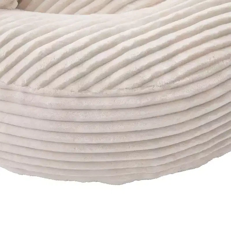 Sitzsacksofa für Erwachsene und Kinder, übergroßer Cord-Sitzsackstuhl mit 3 Kissen und Armlehne für Wohnzimmer und Schlafzimmer