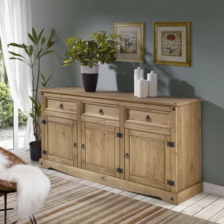 65 Holz-Buffet-Sideboard Bauernhaus - Corona Kollektion