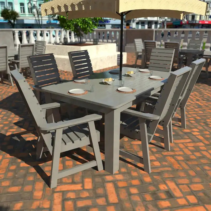HIGHWOOD PROFESSIONAL 7-teiliges Outdoor-Esszimmer-Set 42x72