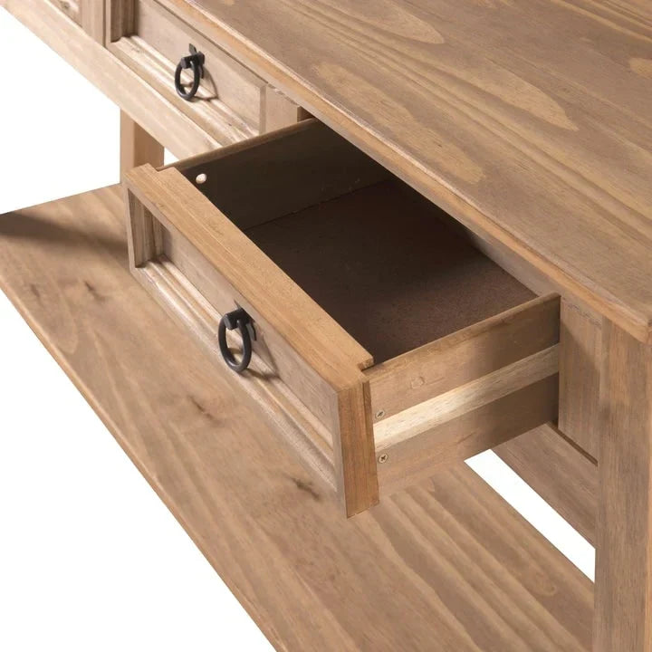 Holz-Dielentisch Konsole 3 Schubladen Corona | Furniture Dash - N/A