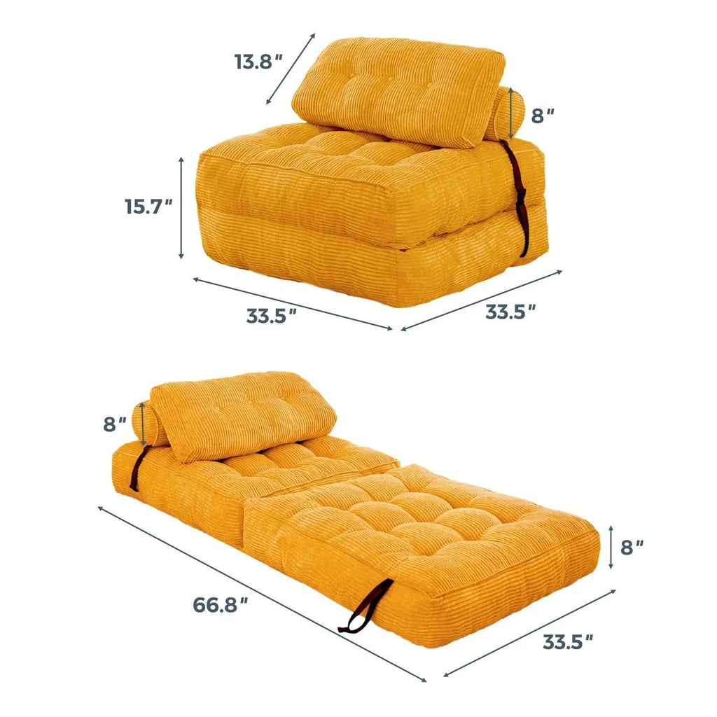 8 Kord-Klappsofa, Einzel