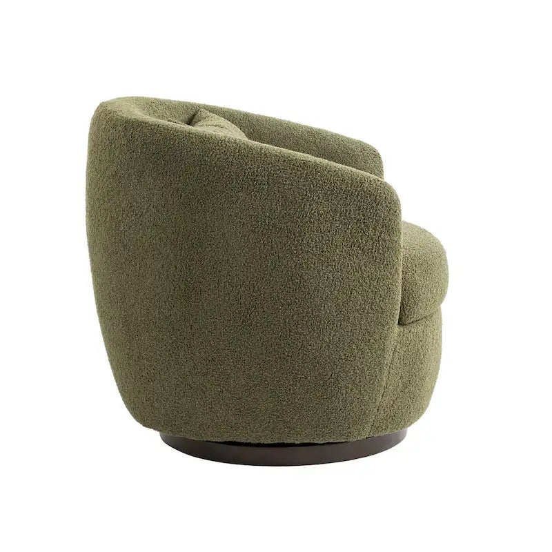 Gepolsterter drehbarer Fauteuil mit Stauraum, moderner Wohnzimmer-Sessel für Schlafzimmer/Büro/Lesebereiche