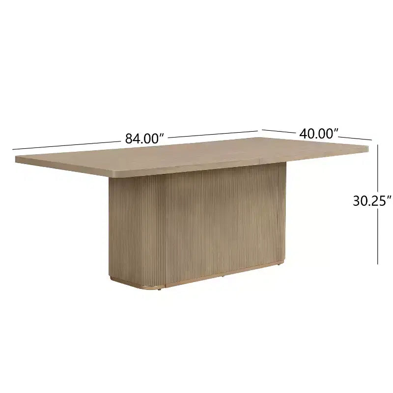 Christopher Knight Home Yodsak Modernes 7-teiliges Esszimmer-Set aus Holz und Metall mit 180°-Drehstühlen
