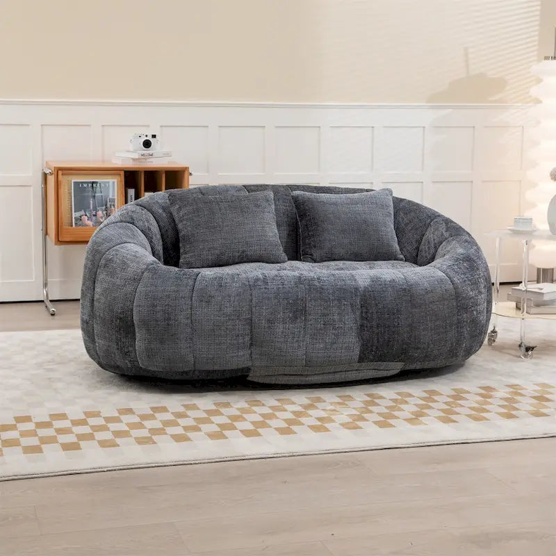 Chenille-Sitzsack – Faules Sofa