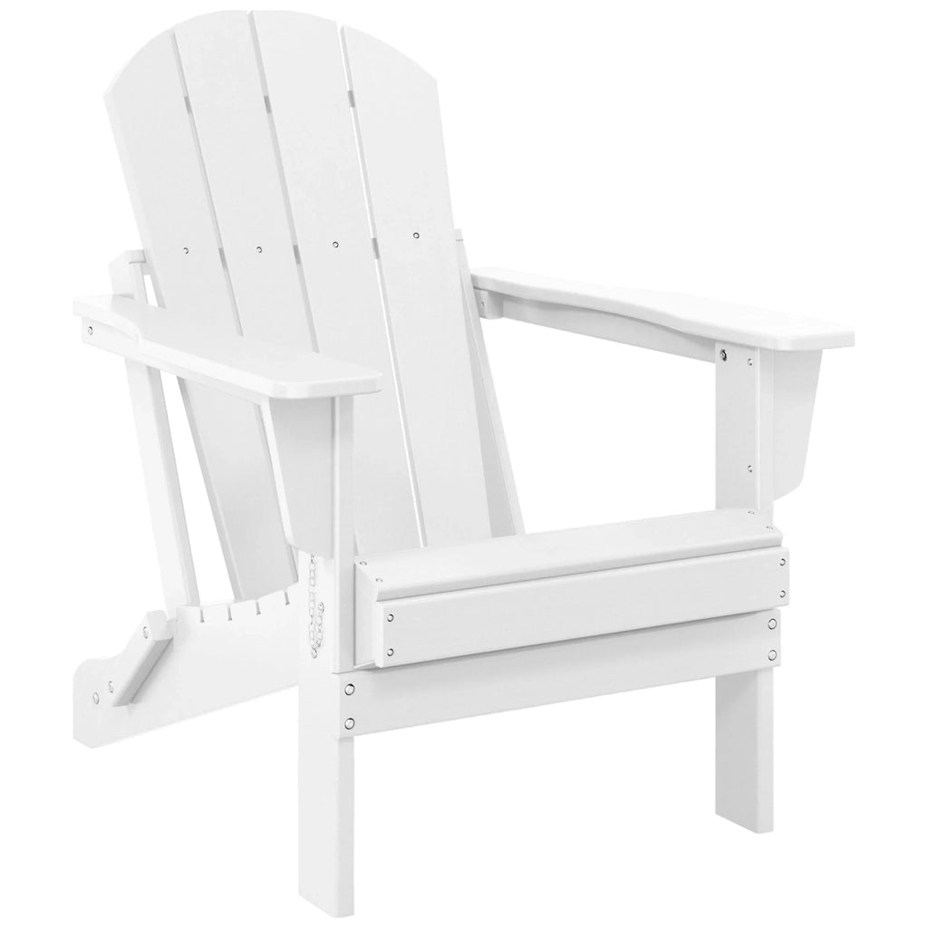 Polytrends Laguna Faltbarer Adirondack-Stuhl für den Außenbereich, wetterfest und lichtbeständig