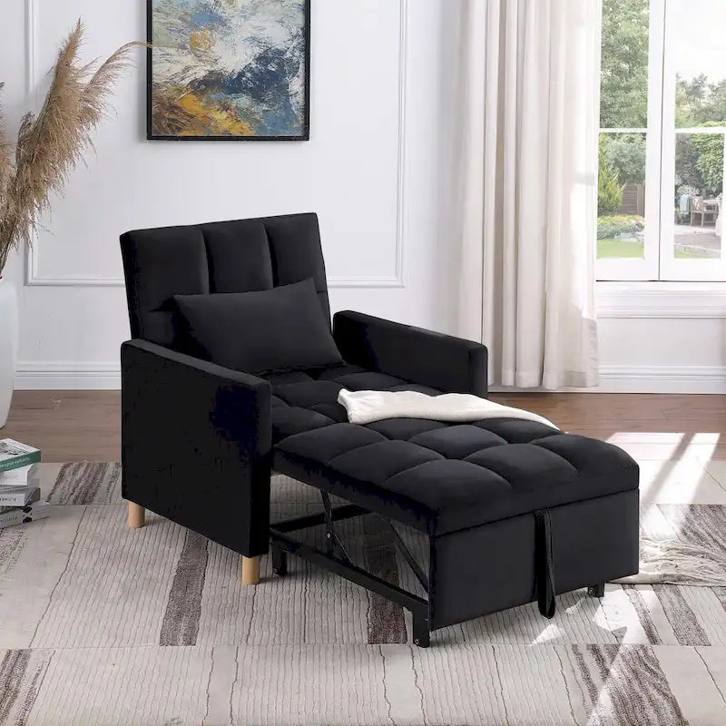 Aukfa Schlafsofa, umwandelbarer Einzelsessel mit Kissen