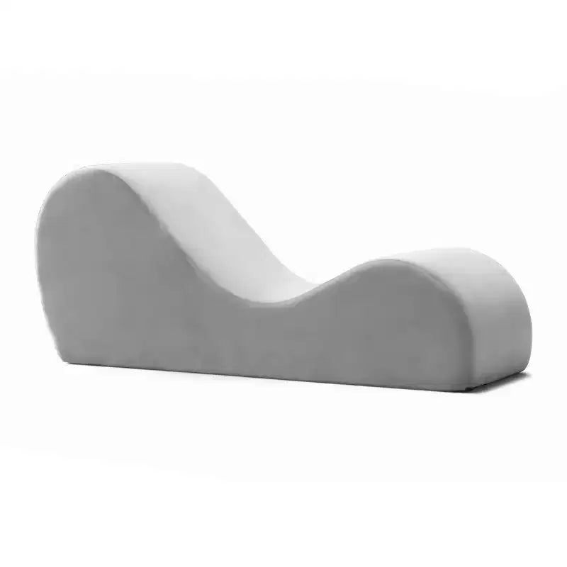 Avana Sleek Yoga-Chaiselongue – hergestellt in den USA – ideal zum Dehnen, Entspannen, Trainieren und mehr, 60T x 18B x 26H Zoll, Hellgrau