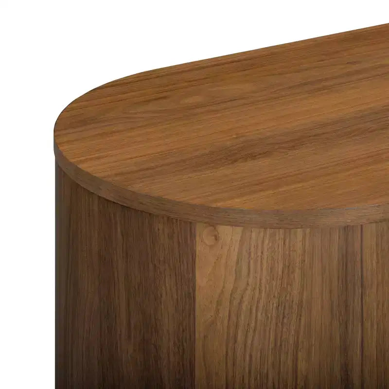 Moderne Kommode mit 6 Schubladen, Baumkanten-Design, Metallgestell und langlebiger Massivholzkonstruktion