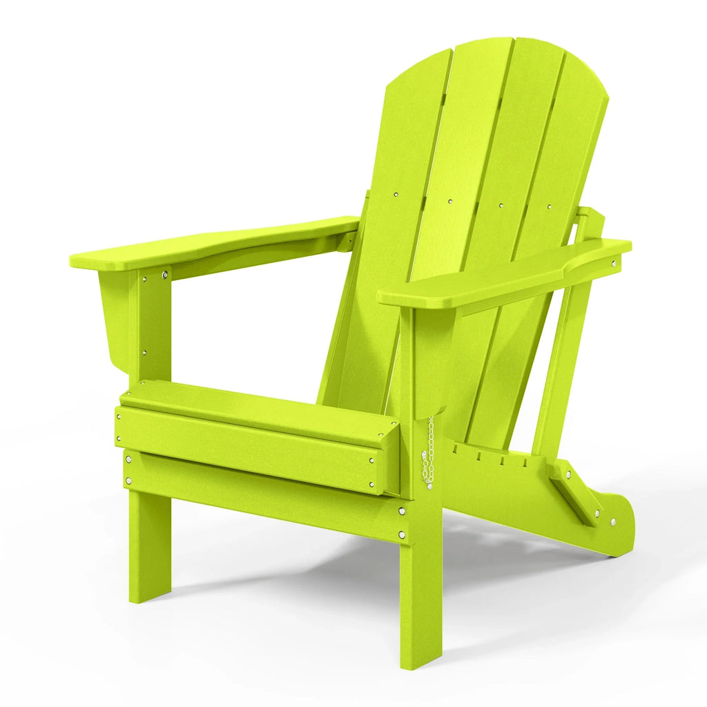 Polytrends Laguna Faltbarer Adirondack-Stuhl für den Außenbereich, wetterfest und lichtbeständig