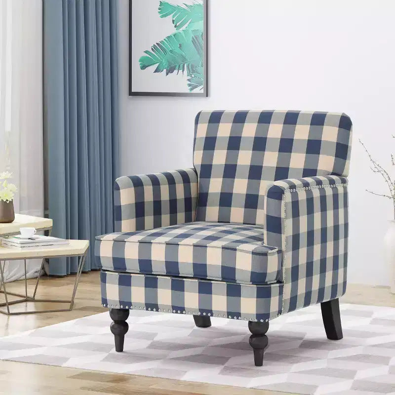 Christopher Knight Home Harrison Sessel mit Stoffbezug und Nagelbesatz