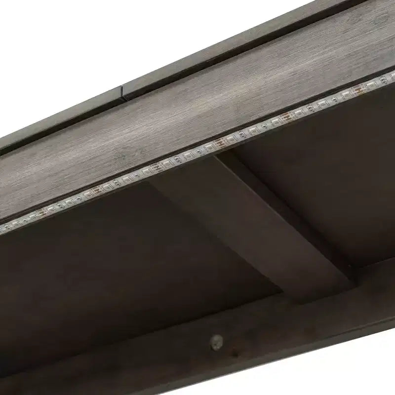 Doppelbett Murphy-Bett mit LED-Beleuchtung, kann in einen Schrank umgewandelt werden, Verstecktes Wandbett-Schrank für Gästezimmer