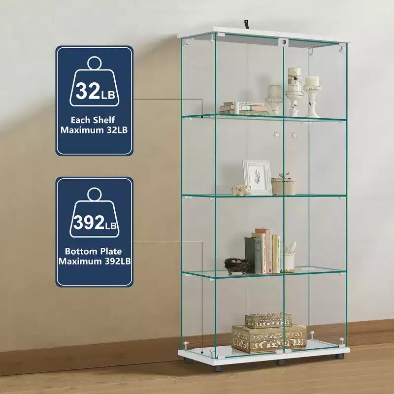 64,5 X 32 Glasvitrine Setzkasten mit Schloss