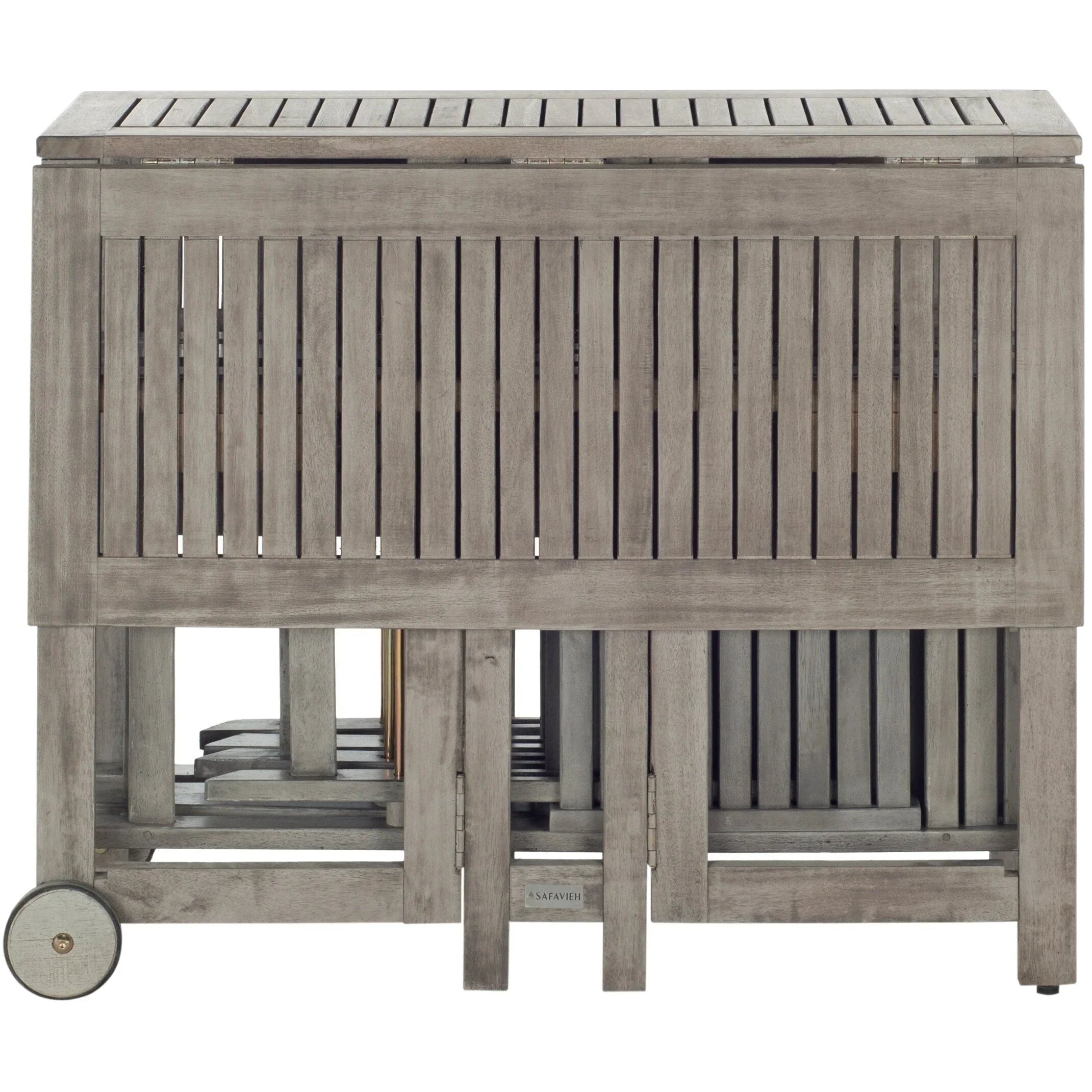 SAFAVIEH Outdoor Brandy 5-teiliges Outdoor-Esstisch-Set – 43Bx35Tx29H