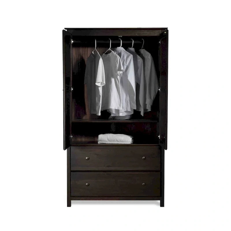 2-türiger Massivholzschrank - 41x72x22