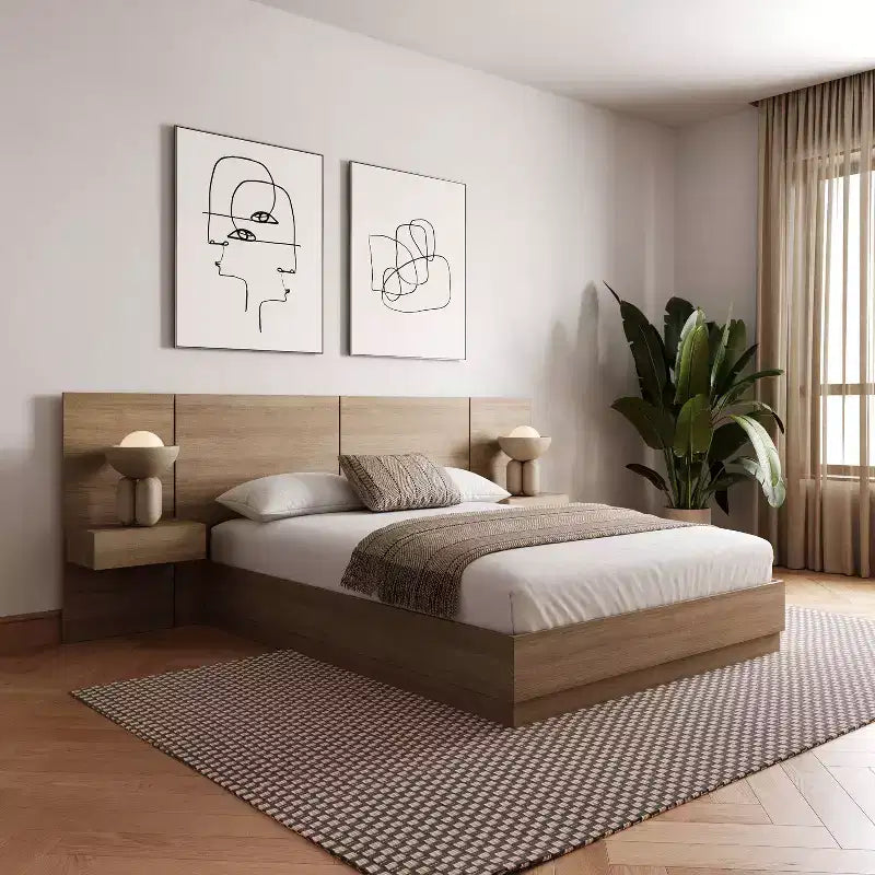 Nexera 4-teiliges Schlafzimmer-Set Queen Milano
