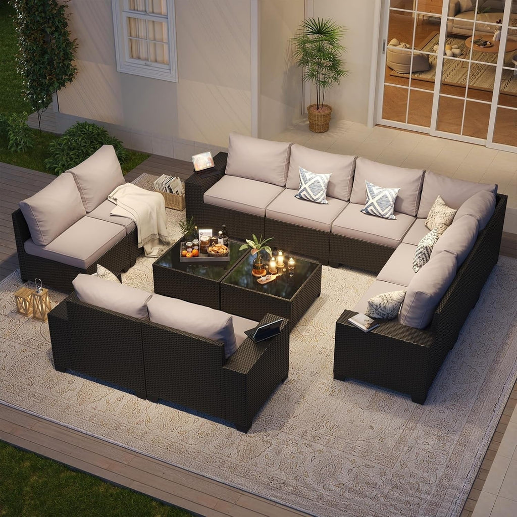 Gartenmöbel-Sets mit 4 Zoll dicken Kissen