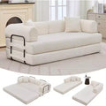 4-in-1 Schlafsofa, 79" rahmenloses Cord-Klappbodenbett mit Kissen, keine Montage erforderlich, Zweisitzer für kleine Wohnungen