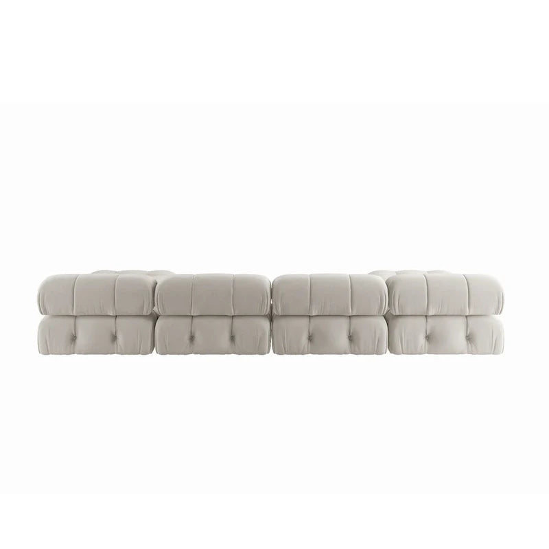 138 Modulares Schlafsofa, U-förmiges, minimalistisches Samtsofa