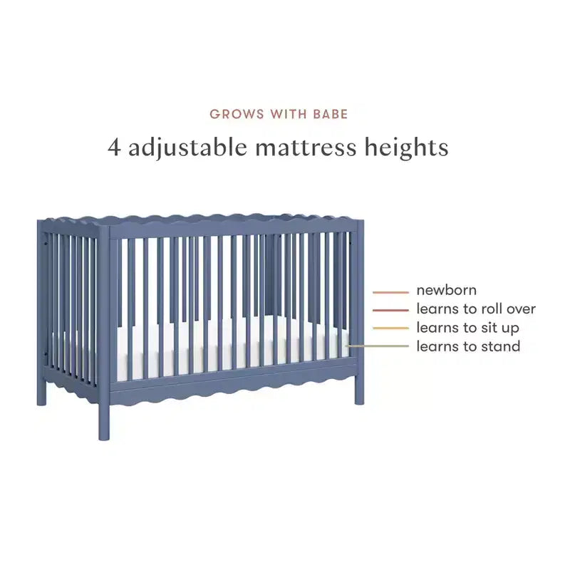 Babyletto Swell 4-in-1 umwandelbares Kinderbett mit Umbausatz zum Kleinkindbett