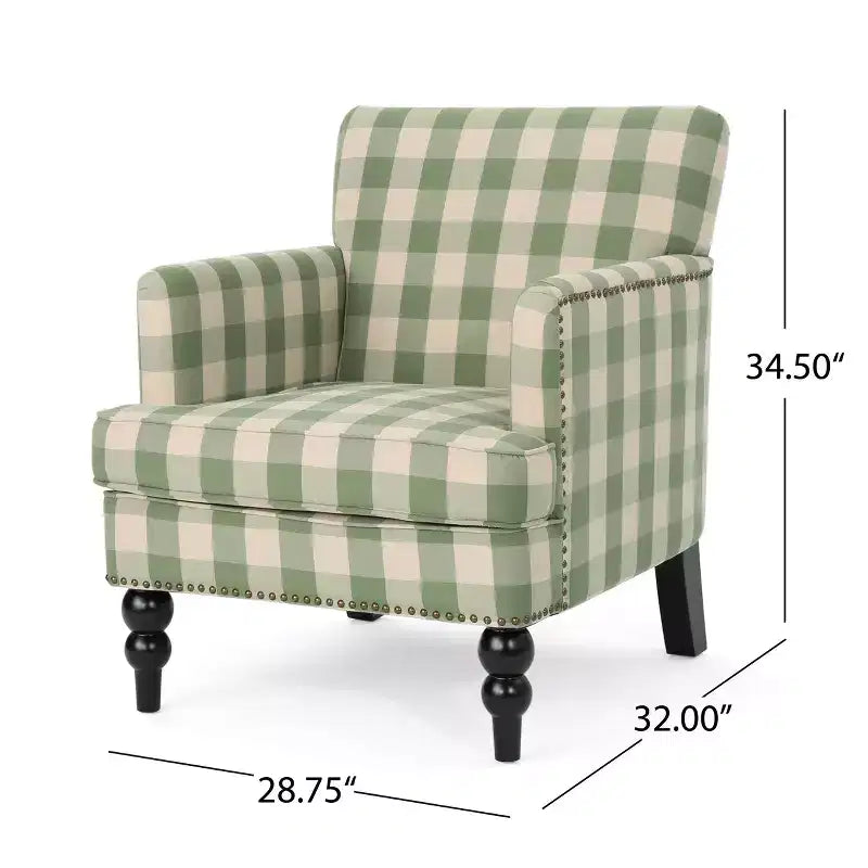 Christopher Knight Home Harrison Sessel mit Stoffbezug und Nagelbesatz