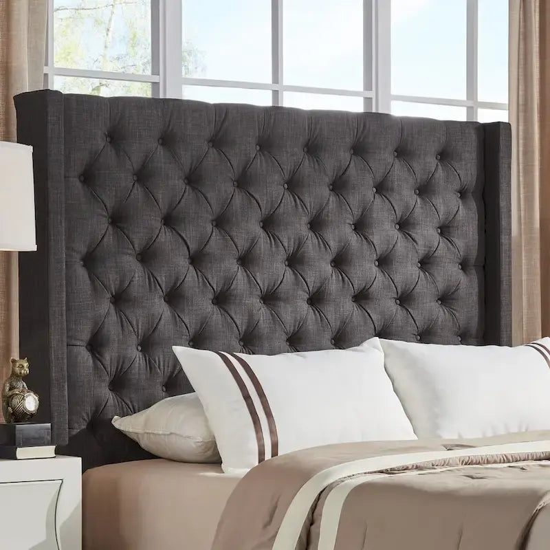 Naples Button-Tufted Wingback-Kopfteil ohne Bettgestell von iNSPIRE Q Artisan