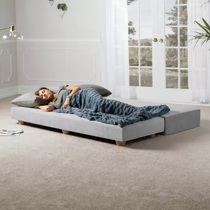 Tagesbett / ausklappbares Schlafsofa (Queensize) - Microvelvet