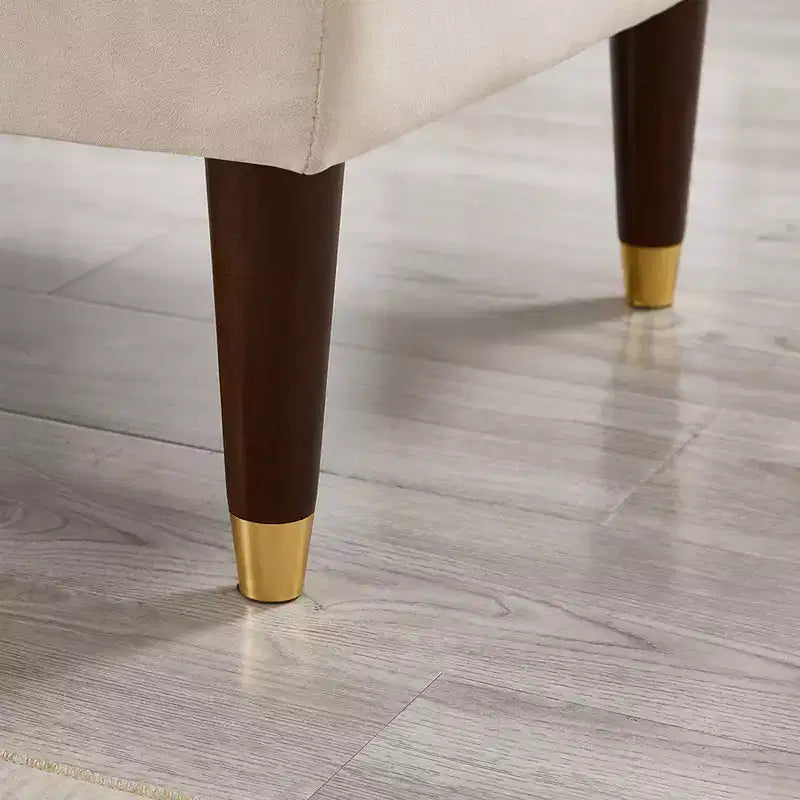 Modernes Samt-Chaiselounge-Sofa, Polsterliege mit geschwungener Armlehne, Schlafcouch für Schlafzimmer, Büro, Wohnzimmer
