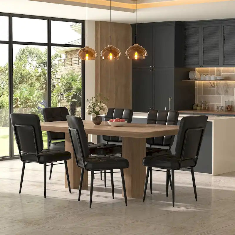 Moderne Esszimmerstühle 2er/4er/6er/8er Set, Polsterstühle mit dickem Kissen für Esszimmer