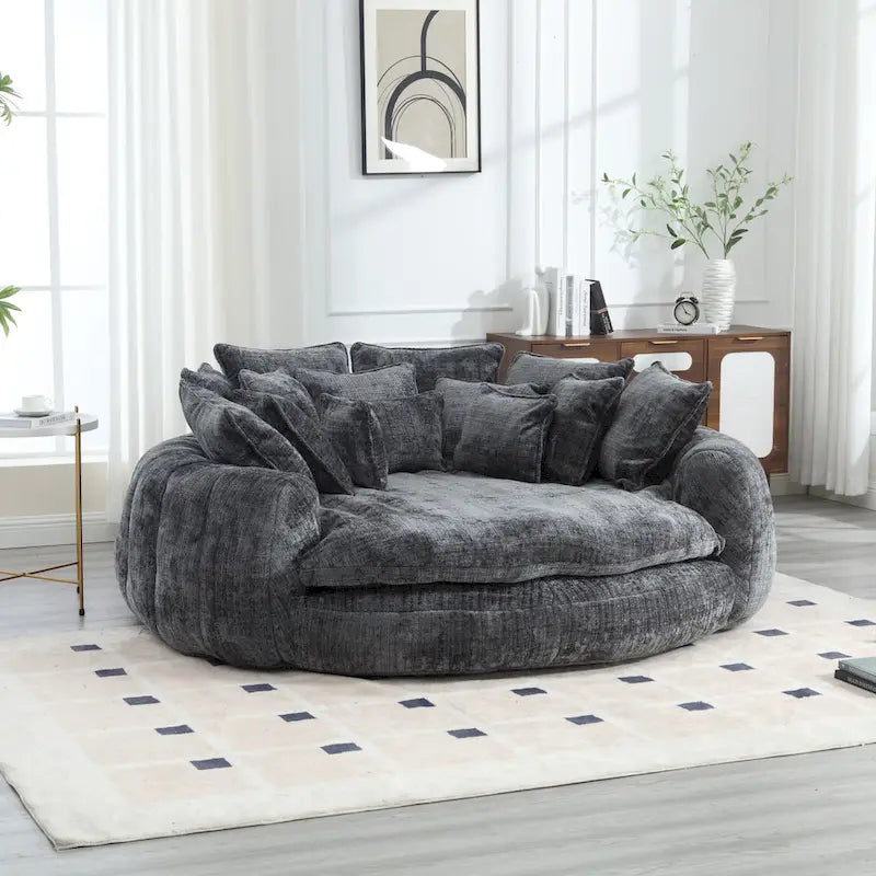 Bequemes Doppelschlafsofa, extra großes Schlafsofa mit Armlehnen