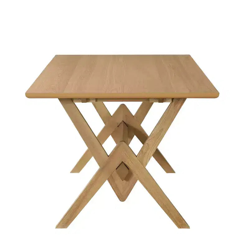 Christopher Knight Home Simon 5-teiliges Esszimmer-Set aus Kautschukholz im Mid-Century Modern Stil mit Bouclé-Stühlen
