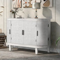 Akzent-Aufbewahrungsschrank Sideboard Holzschrank mit Türen im Antik-Muster für Flur, Eingangsbereich, Wohnzimmer, Schlafzimmer