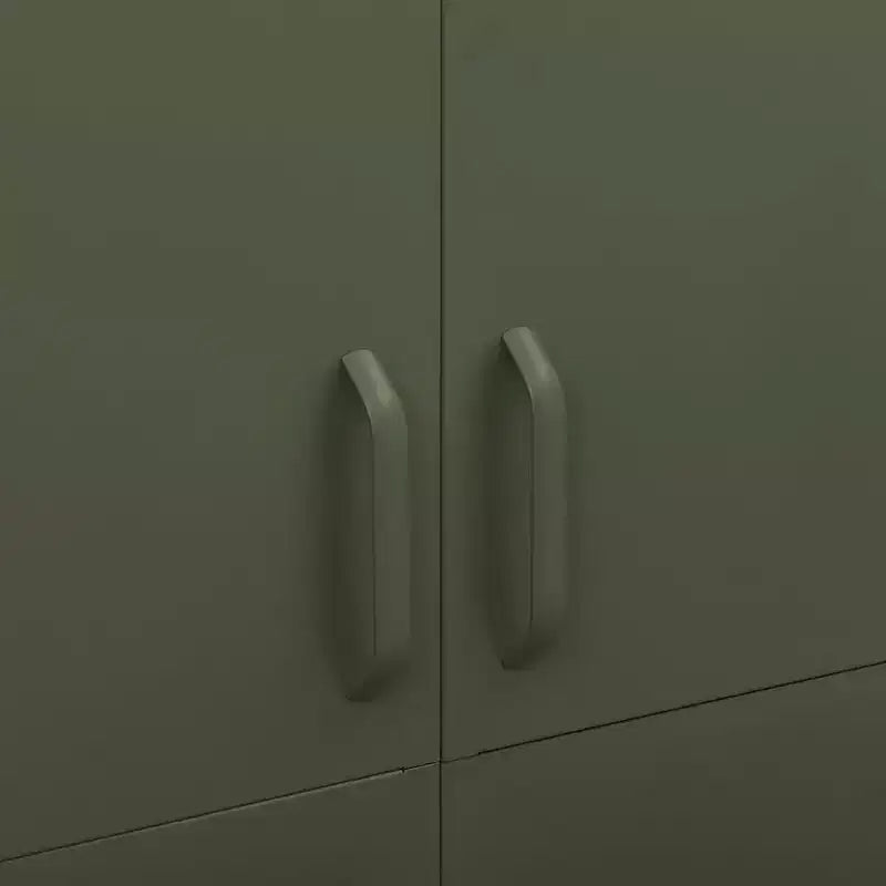 vidaXL Kleiderschrank Olivgrün 90x50x180 cm Stahl