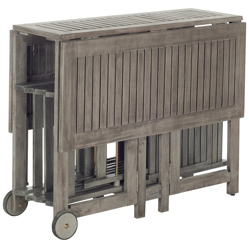 SAFAVIEH Outdoor Brandy 5-teiliges Outdoor-Esstisch-Set – 43Bx35Tx29H