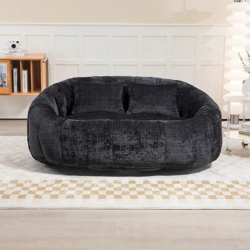 Chenille-Sitzsack – Faules Sofa